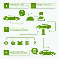 Template of car service brochure N2
