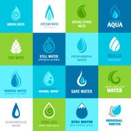 Set of water icons
