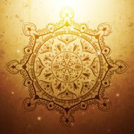 Vintage style indian ornament