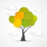 Vector Paper Green Tree