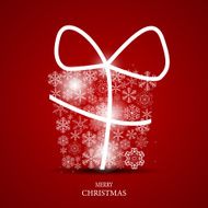 Christmas Snowflakes Background Vector Illustration N76
