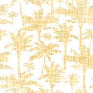 vector palm trees golden textile seamless pattern background
