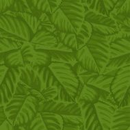 seamless background with green leaves