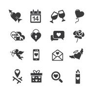 Wedding silhouette icons 2