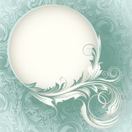 Circle wedding card design
