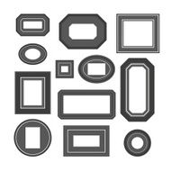 Set of black and white frames N5