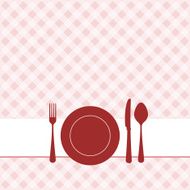 Brunch invitation with pattern background