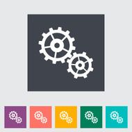Gear Flat Icon N6