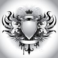 Heraldry grunge crest