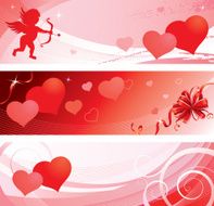 Valentine&rsquo;s banners set N2