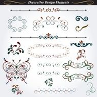 Collection of decorative design elements 3