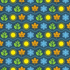 Seamless wallpaper pattern with seasons icons N2