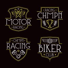 Racing badges for t-shirt N5