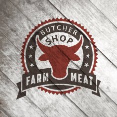 Labels of butcher shop N56