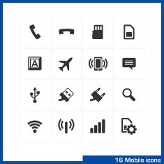 Mobile icon set N6