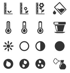 Plant Growing Sign Silhouette Icons N3