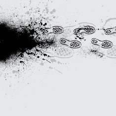Shoes print black