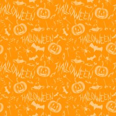 Seamless pattern with halloween decoration elements N4