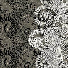 ornate floral pattern N27