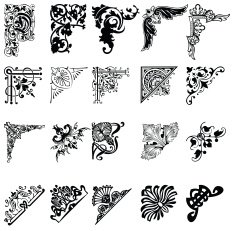 Set Of Twenty One Color Corners N2