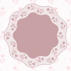 Vintage lace background ornamental flowers Vector card N2