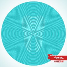 Abstract tooth made up from spiral