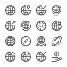 Globe Icons set 1 N2