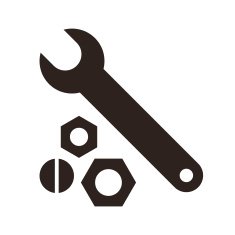 Wrench nuts and bolt icon N2