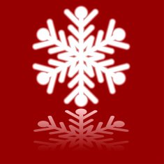 Beautiful luminous snowflake N2