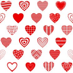 Valentine heart seamless N17
