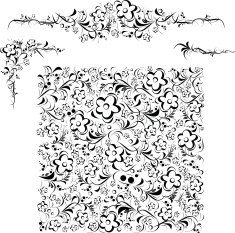 vector floral design elements N6