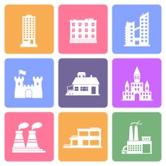 Building Icons Set N8