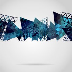 abstract background with blue triangles N3