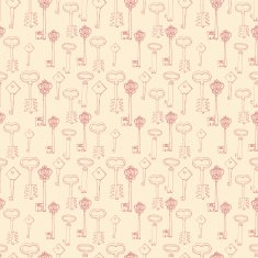seamless pattern with retro keys N5