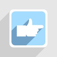 Vector blue icon on gray background Eps10 N48
