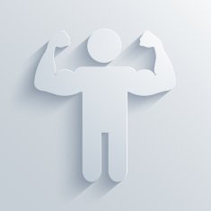 Vector Muscled Body background Eps10 N2