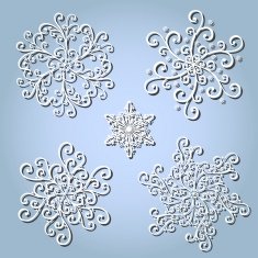 Beautiful Deco Small Snowflakes