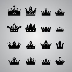 set of different crowns