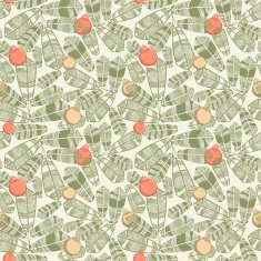 Seamless background with christmas trees
