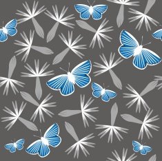 Seamless texture with butterfly