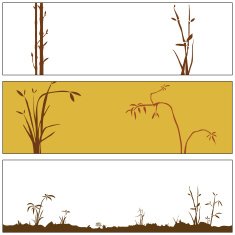 Autumn Bamboo Elements