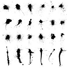 grunge ink splatter