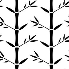 Seamless pattern with bamboo trees N20