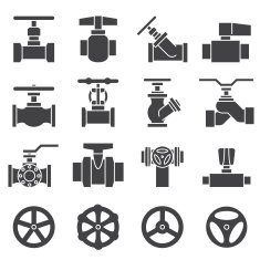 Valve and Taps icon set N2