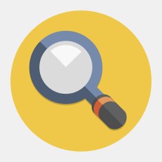 Vector magnifying glass icon