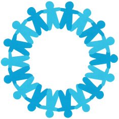 Blue boys circle