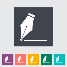 Nib flat icon N2