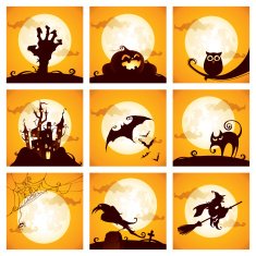Collection of Halloween elements N4