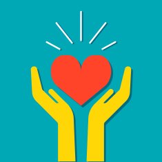 Heart in hands icon N2