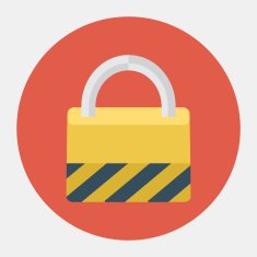 Vector padlock icon
